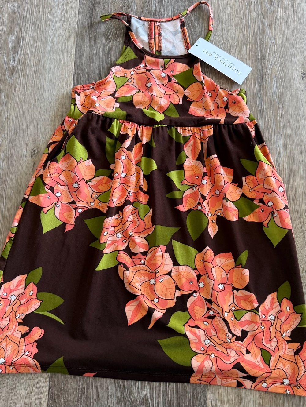 Fighting Eel Bougainvillea Dress
